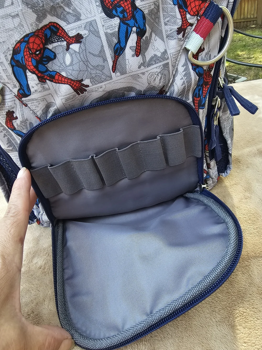 Pottery Barn Kids Spider-Man Kids Backpack - Red & Blue